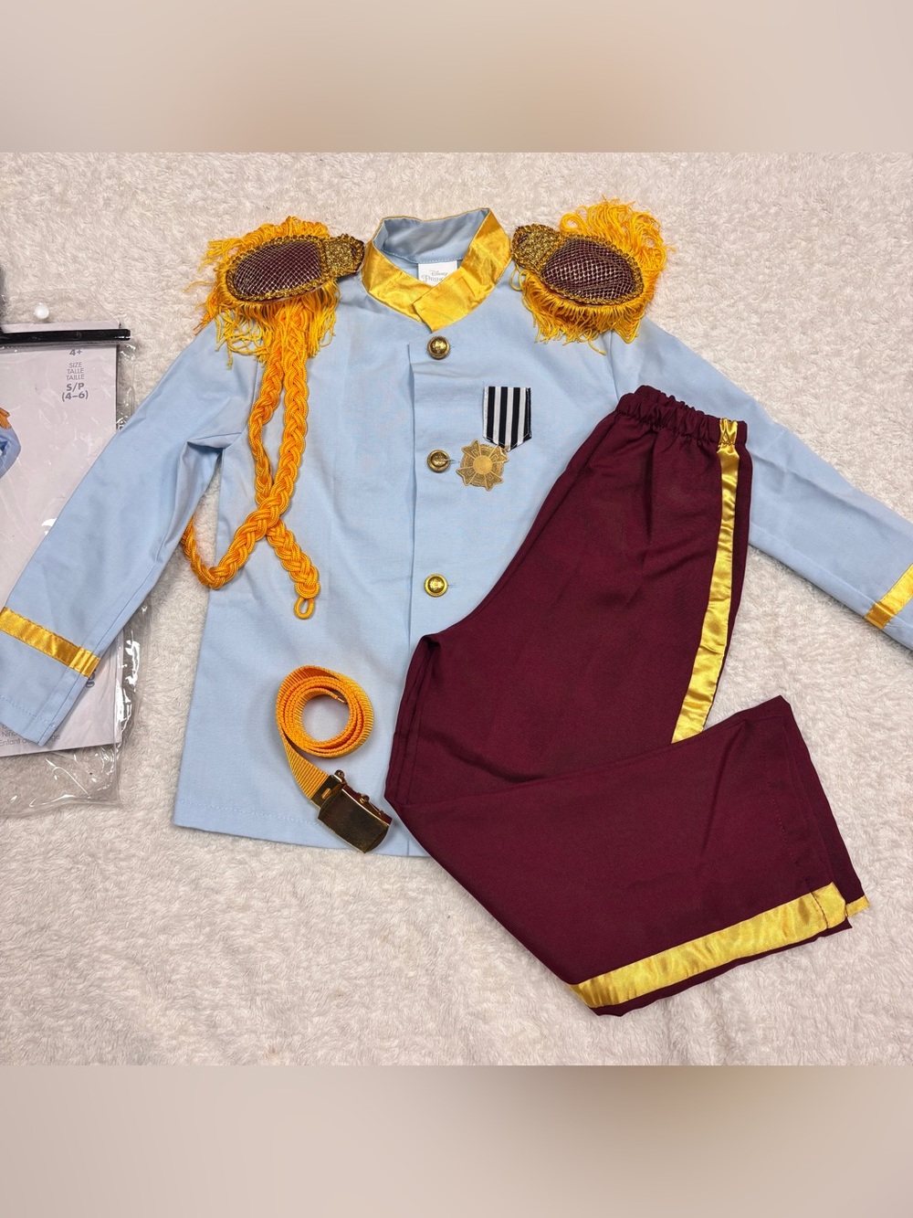 Prince Charming Costume Size Small (4-6y) New Disney Cinderella Halloween Boys.